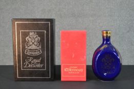 A collection of boxed whisky and Cognac, including a boxed Royal Pewter decanter of Dimple 12 year