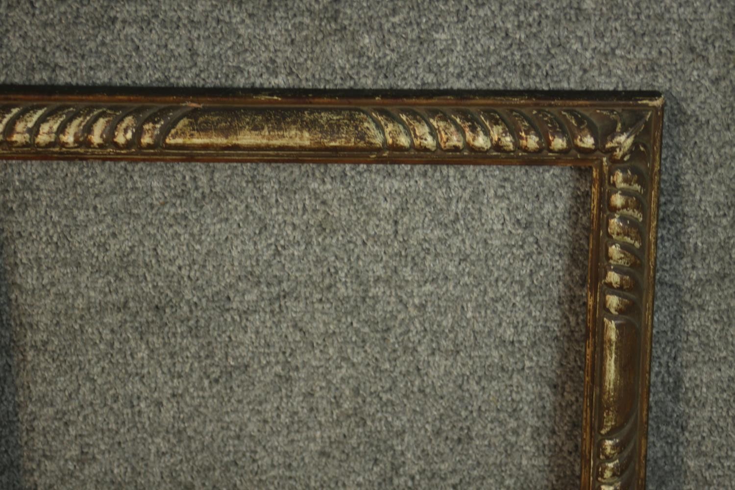 A collection of six picture frames, including four giltwood and gesso frames, with various - Image 7 of 9