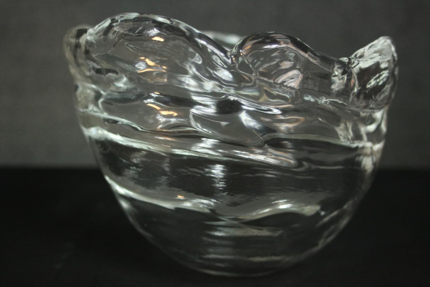 Lasvit (Czech), a 'Frozen' glass bowl designed by Maxim Velcovsky, with original box. - Image 2 of 11