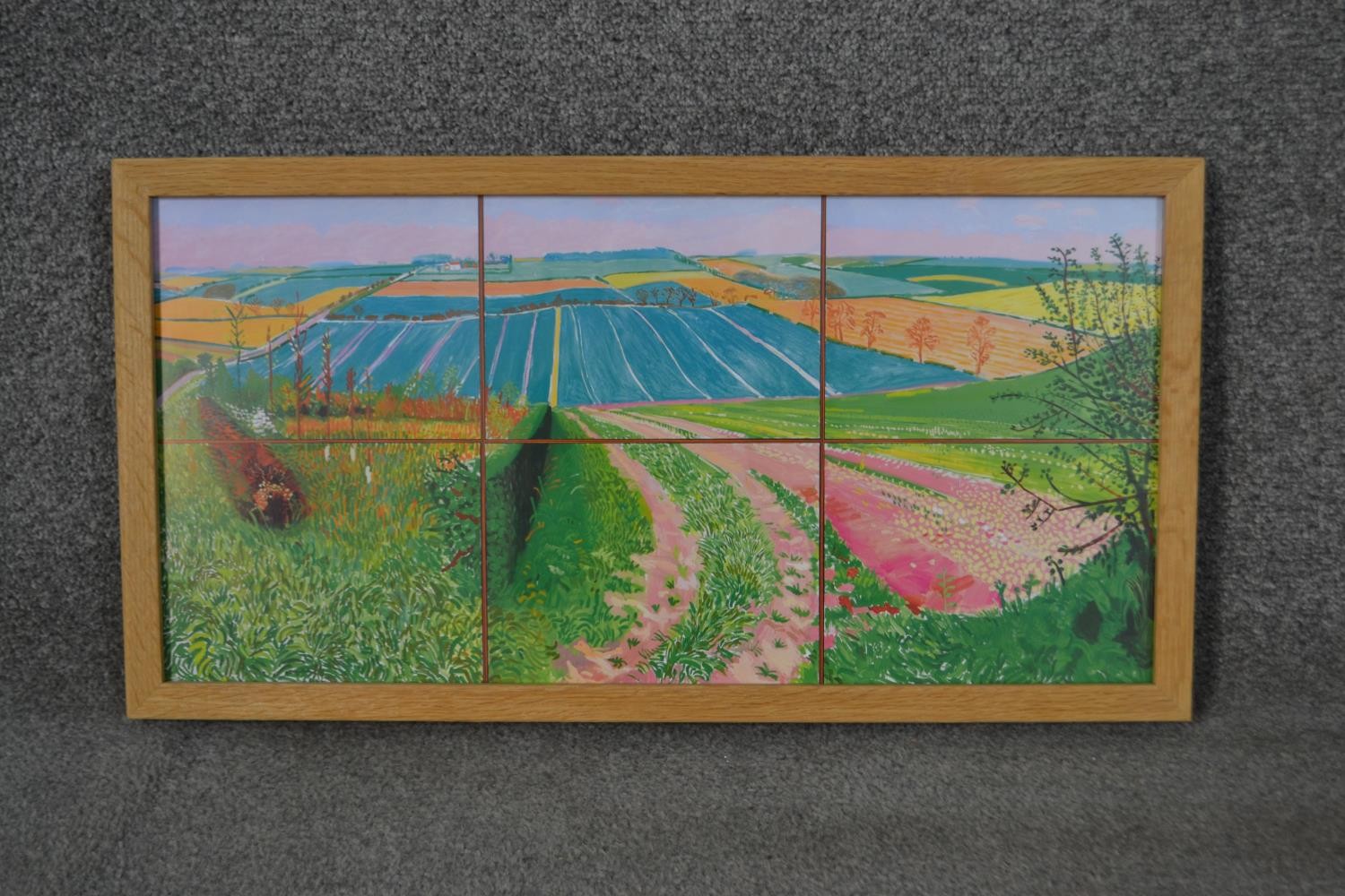 Six framed and glazed limited edition 20th century David Hockney prints of various paintings, - Image 5 of 12
