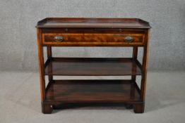 Old Colony Furniture Co, USA, a reproduction George III style serving table, with two leather