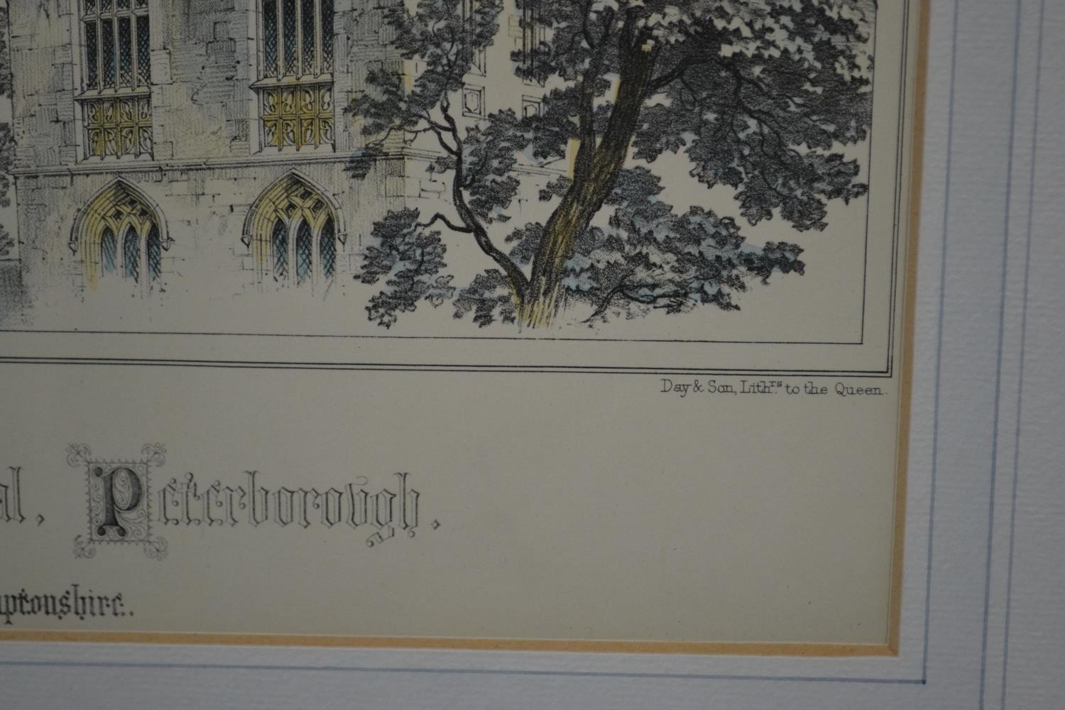A set of four framed and glazed hand coloured engravings of various Cathedrals. H.67 W.45cm ( - Image 8 of 12