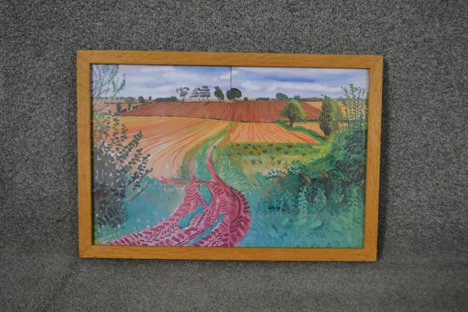 Six framed and glazed limited edition 20th century David Hockney prints of various paintings, - Image 7 of 12