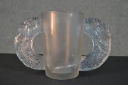 Rene Lalique (1860-1945), a Pétrarque Vase No.1024, designed 1929, clear and frosted glass, with a