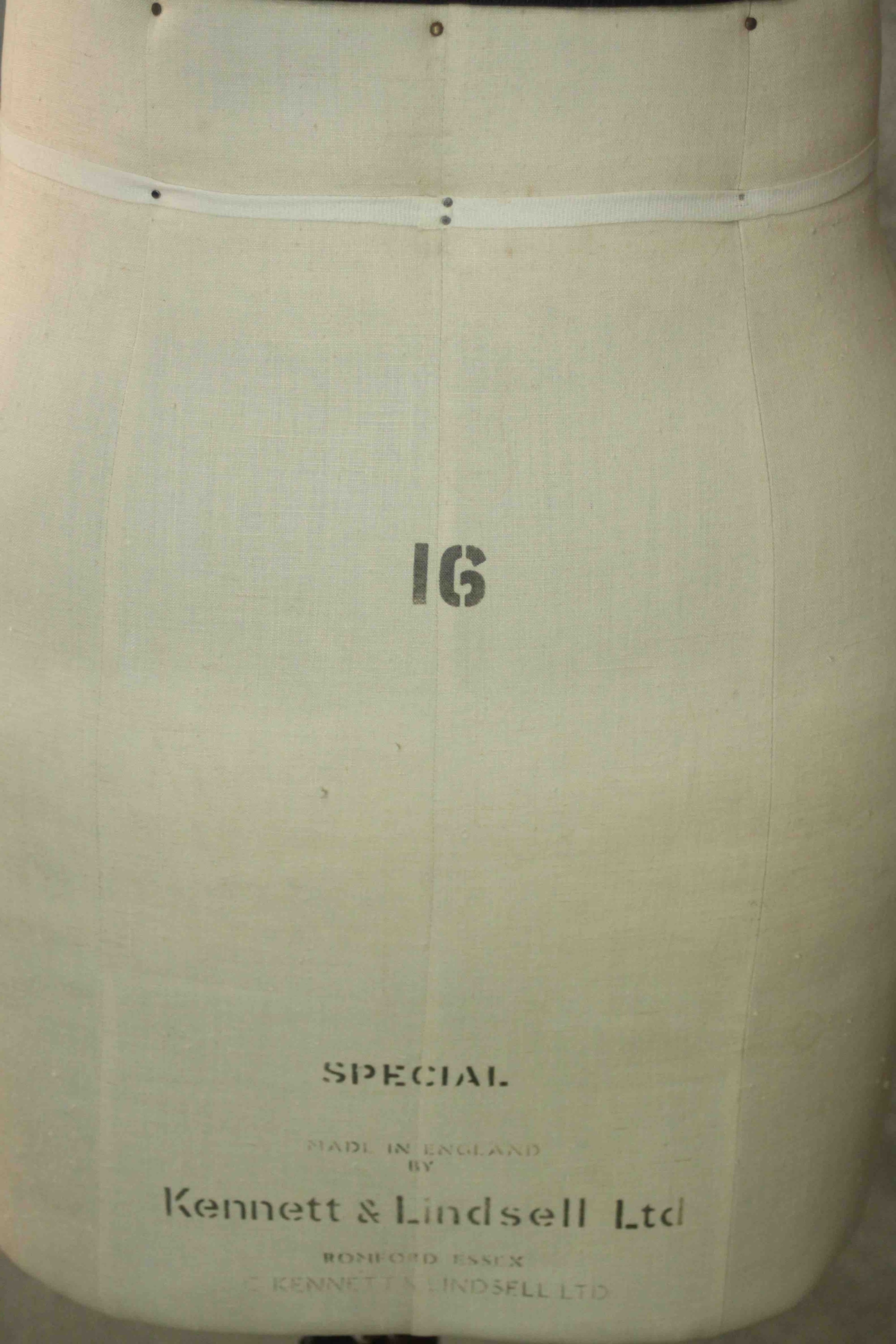 A Kennett & Lindsell Ltd Special size 16 ladies skirt mannequin, on stand. - Image 3 of 3