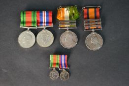 A collection of six early African campaign and WW2 medals.