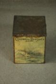 A Chadwell Biscuits printed biscuit tin, marked Chadwell Springs, G. & P. Ltd. H.25 W.21 D.21cm.