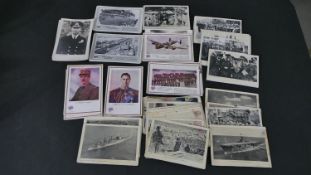 A collection of approximately seventy five WW1 black and white and coloured postcards, various