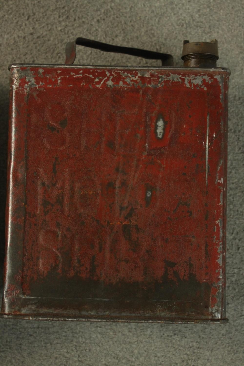 Four 20th century painted metal Jerry cans, marked for O-D-M Ashford, Insect Repellent, BP Ltd Shell - Image 6 of 6