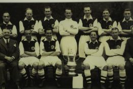 A black and white photograph of the 1936 F.A. Cup winning Arsenal team, annotated to the mount. H.44