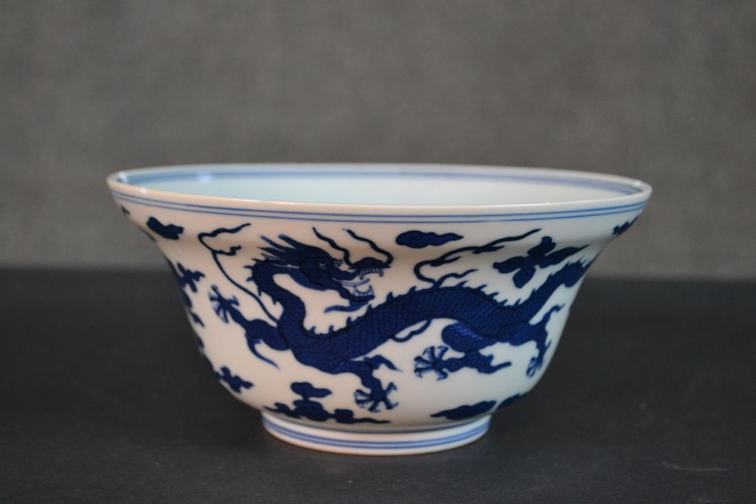 A collection of Chinese ceramics, including a blue and white dragon design porcelain bowl with - Image 2 of 13