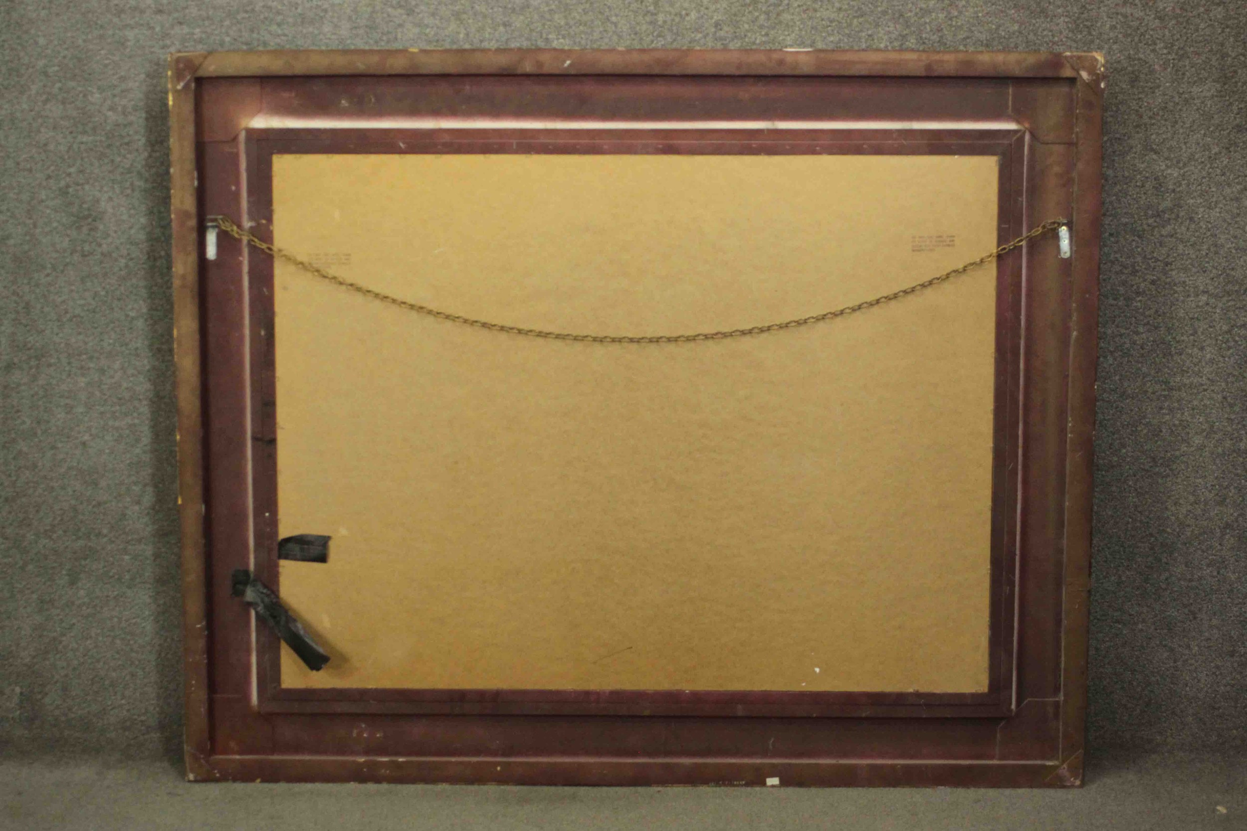 A large ornately decorated wall or pier mirror in rectangular frame with bevelled edge plate. H. - Image 6 of 6