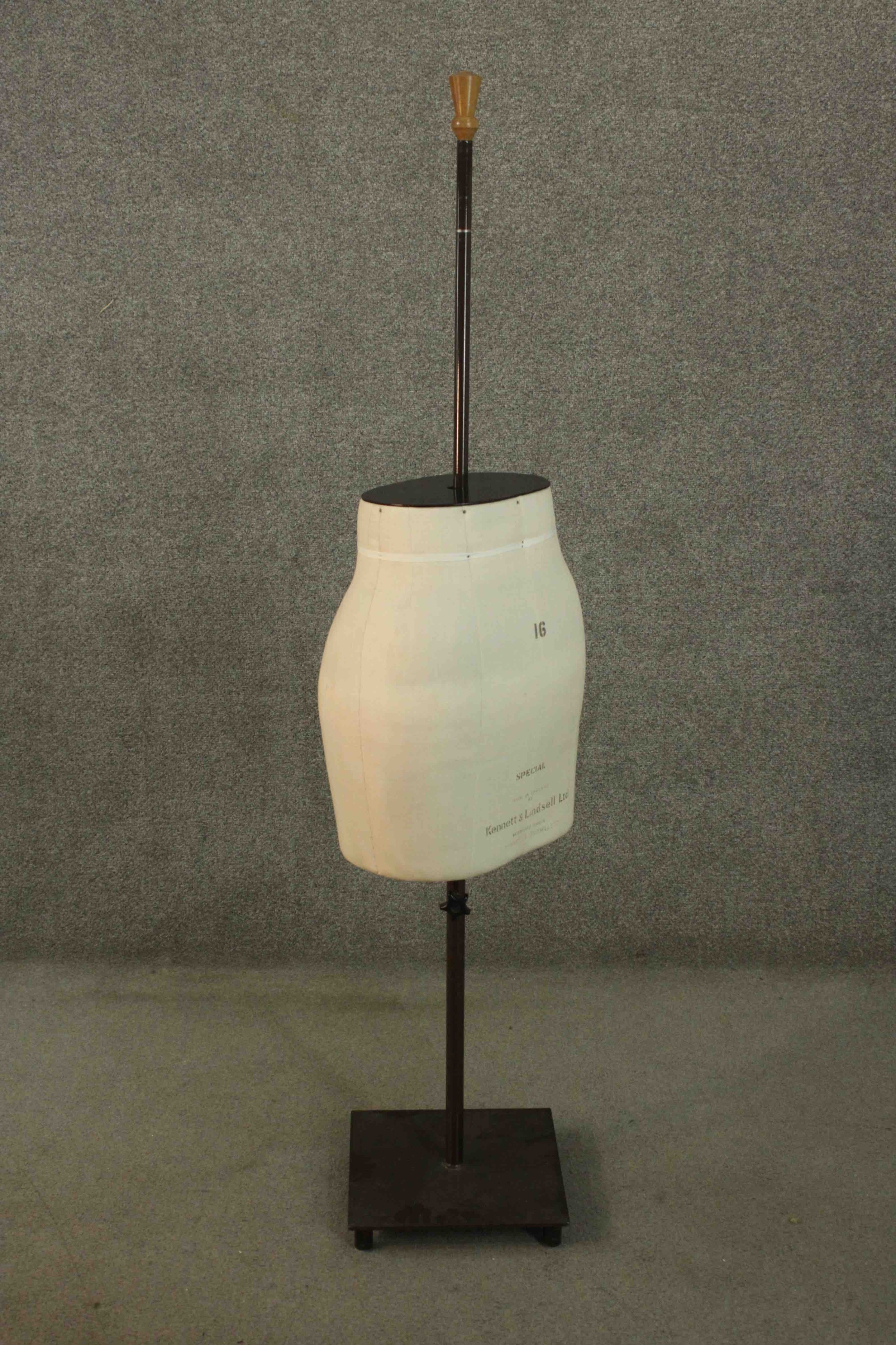A Kennett & Lindsell Ltd Special size 16 ladies skirt mannequin, on stand. - Image 2 of 3
