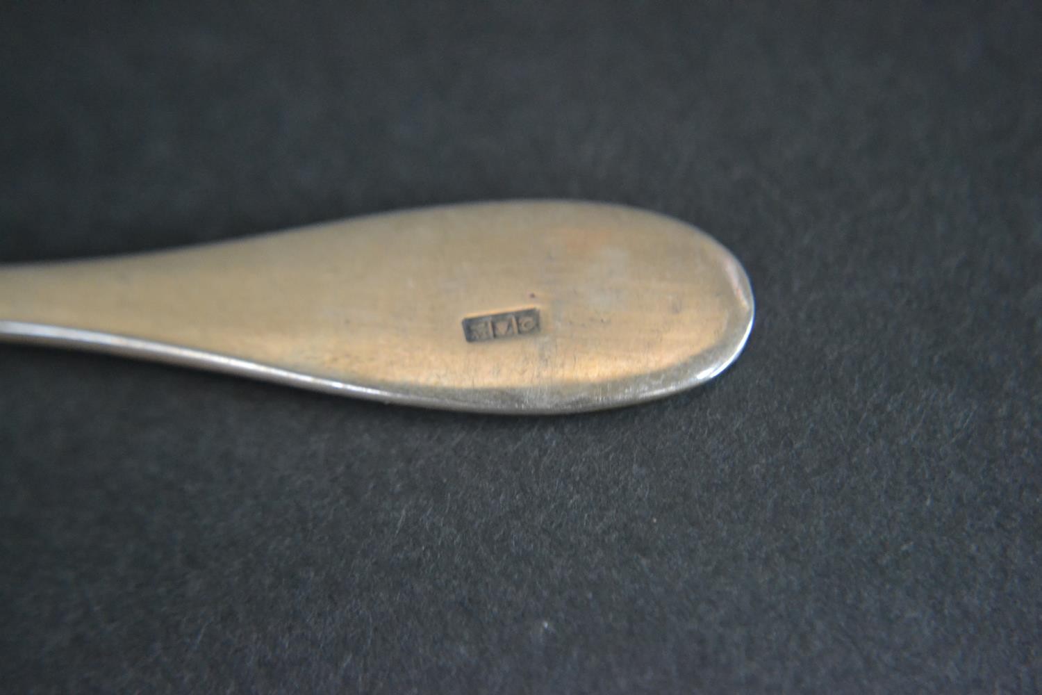 A set of six Egyptian silver tea spoons with Egyptian hallmarks. Weight 123g - Image 2 of 2