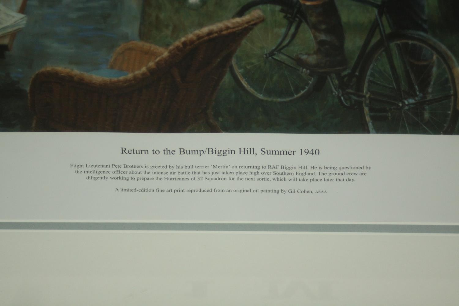 After Gil Cohen, A.S.A.A. (American, b.1931) Return to the Bump/Biggin Hill Summer 1940, limited - Image 4 of 8