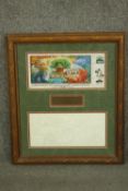 A framed and glazed commemorative ticket for the 'Opening Day of Animal Kingdom at Disney World,
