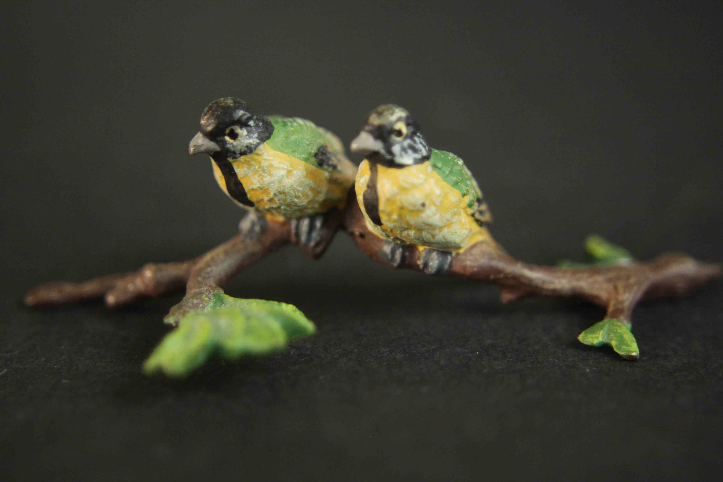 Three boxed Austrian Vienna miniature cold painted bronze animals. Kingfisher, pair of blue tits - Image 7 of 18