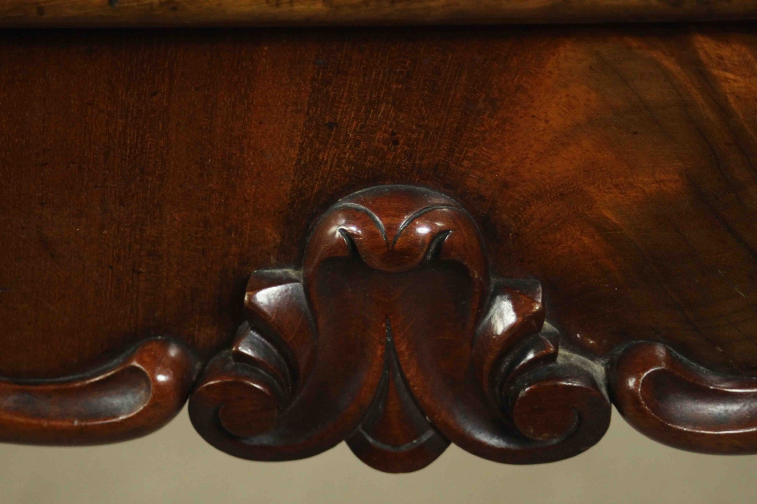 A Victorian mahogany tea table, of rectangular form with a foldover top over a shaped frieze with - Image 11 of 12