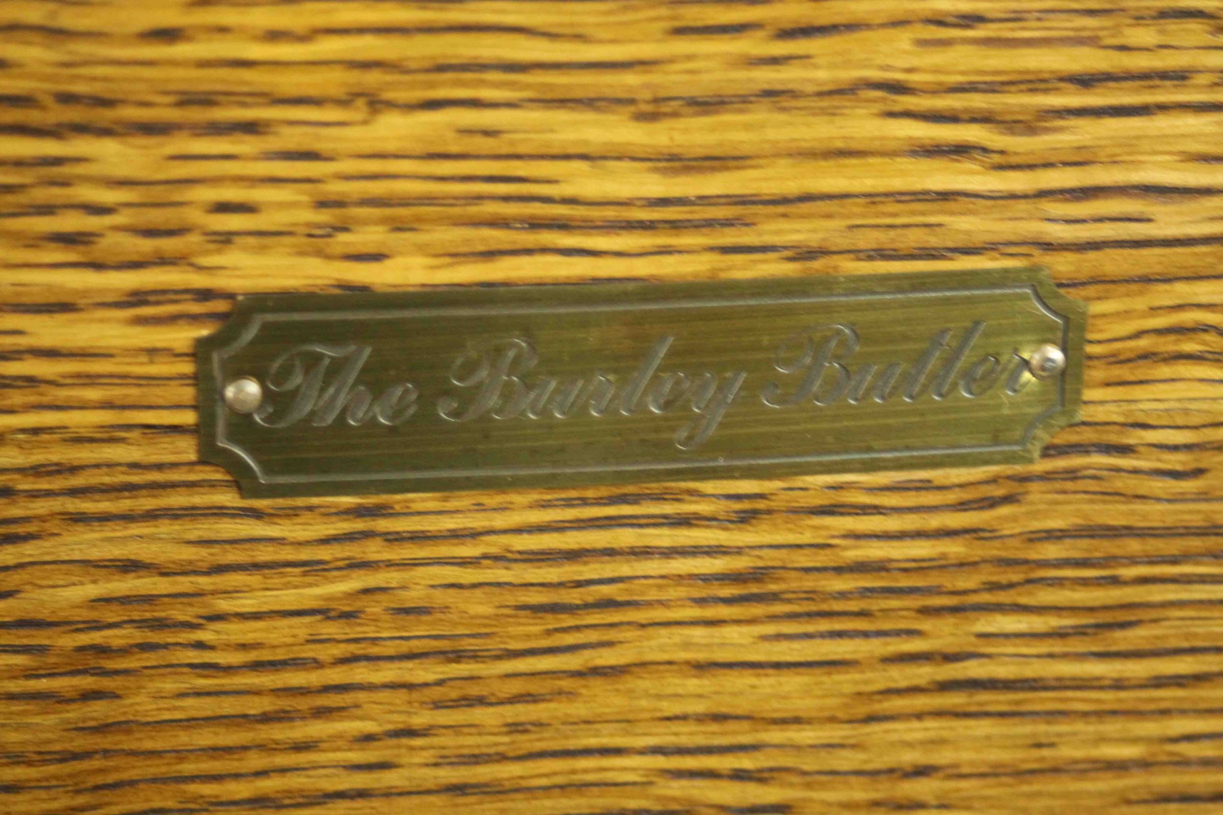 The Burley Butler; an oak heated sideboard electric food warmer, with a rising lid and two - Image 8 of 11