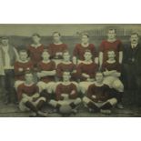 A print of the 1905/6 Woolwich Arsenal Football Team. H.40 W.49cm.