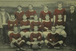 A print of the 1905/6 Woolwich Arsenal Football Team. H.40 W.49cm.