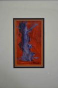 R.T. Killen, oil on board, 'Alone', signed and label verso. H.38 W.30.5cm