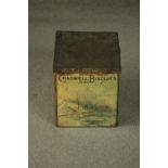 A Chadwell Biscuits printed biscuit tin, marked Chadwell Springs, G. & P. Ltd. H.25 W.21 D.21cm.