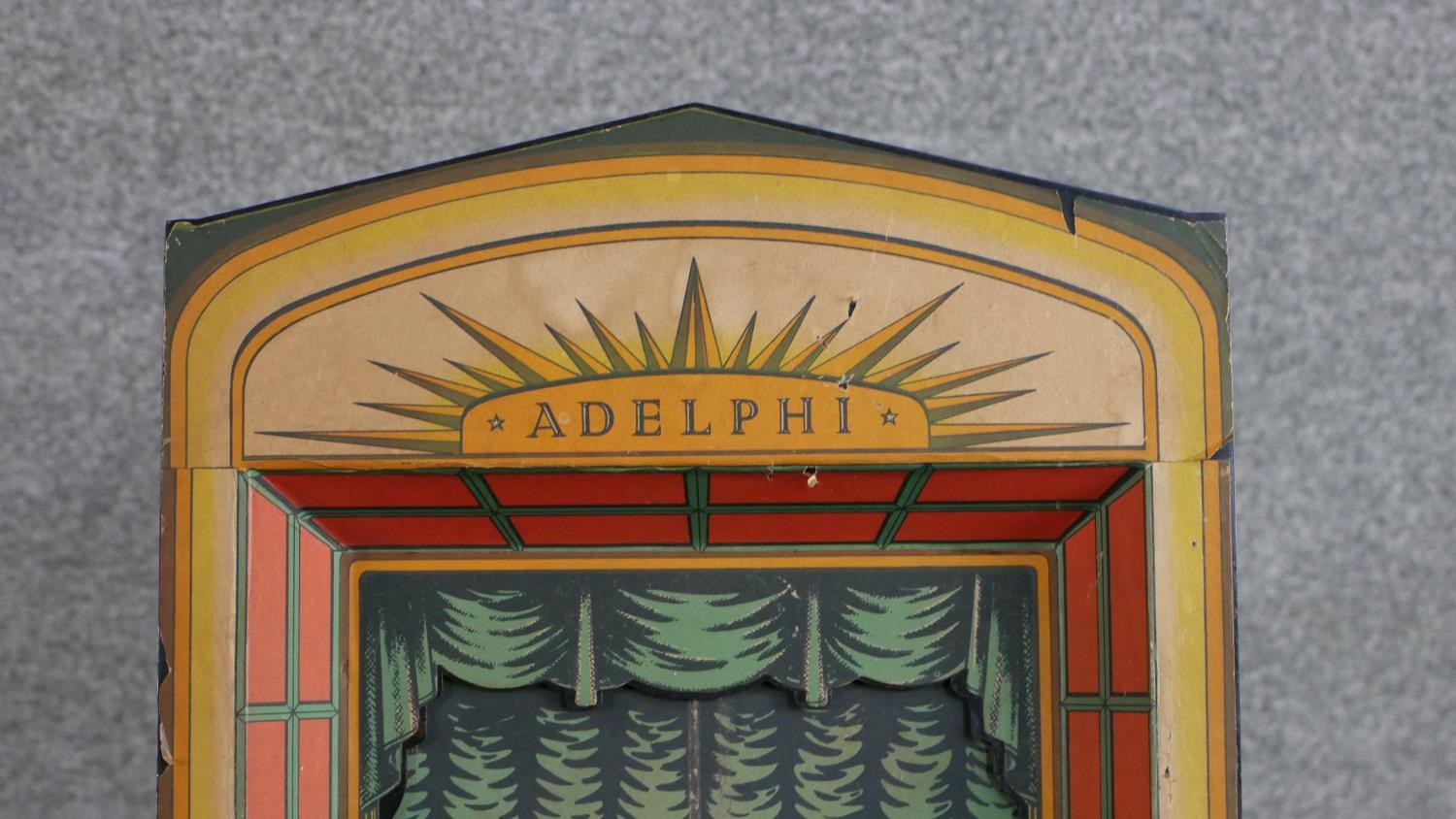 A vintage Pollock Adelphi toy theatre. Wooden structure secured with brass nuts and set screws, - Image 3 of 11