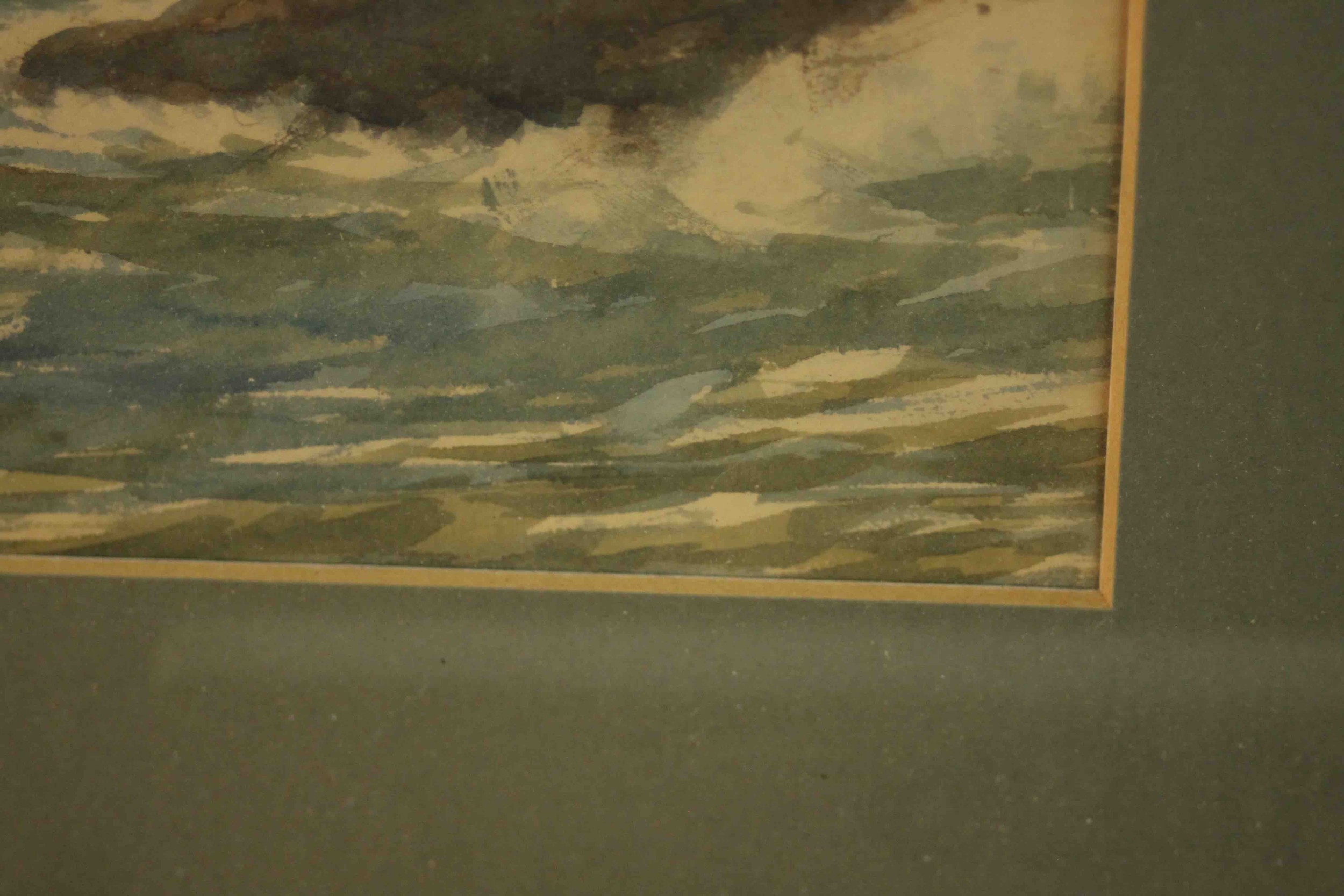 Abraham Hulk II (1851-1922), Two seascapes, watercolour, signed lower left. H.33 W.40cm. (largest) - Image 5 of 9