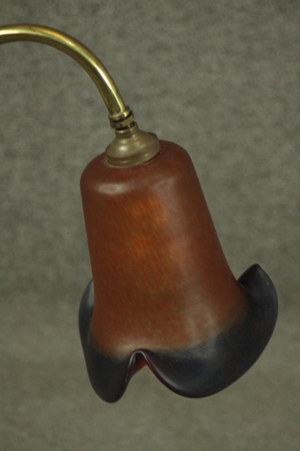 A Herbert Terry style black Anglepoise desk lamp, together with a mid to late 20th century red - Image 3 of 5