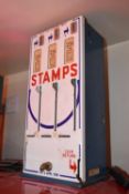 Vintage American stamp vending machine. Complete but untested.