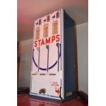 Vintage American stamp vending machine. Complete but untested.