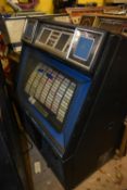 Rowe Ami vinyl jukebox. Holds 100 7" singles. U.S import. Complete but untested. It may be