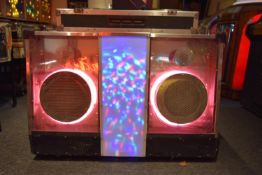 1970's / 1980's twin Citronic disco console turntables with built-in light controller. Base