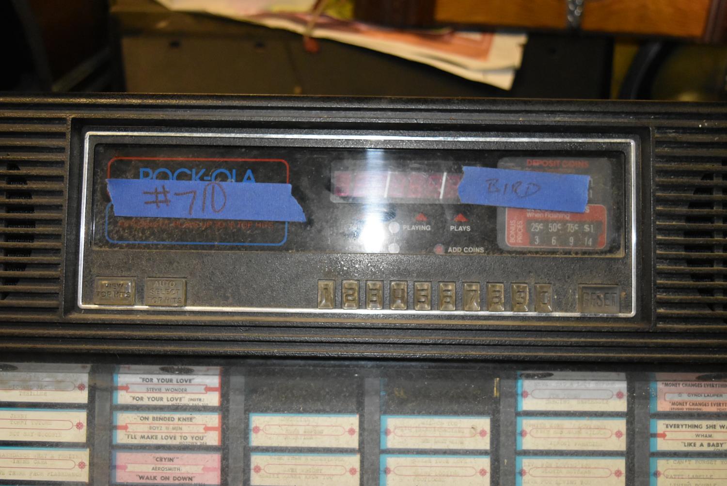 Rock Ola Supa Sound vinyl jukebox. U.S import. Complete but untested. It may be possible for this - Image 4 of 6