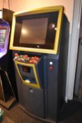 Two player arcade machine with 1000 bulit in games. Six buttons for each player. Set to free play.