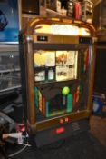 Old Fashioned CD Wizard wall jukebox. Holds 100 CD's. Complete, tested and working. Please note: