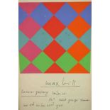 Max Bill (Swiss, 1908-1994), Hanover Gallery exhibition poster, 1966, lithograph, signed and dated