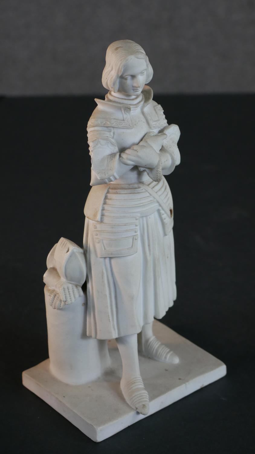 A Copeland parian bust of Ludwig Van Beethoven, after an original by A. Hays, on socle base, the - Image 7 of 7