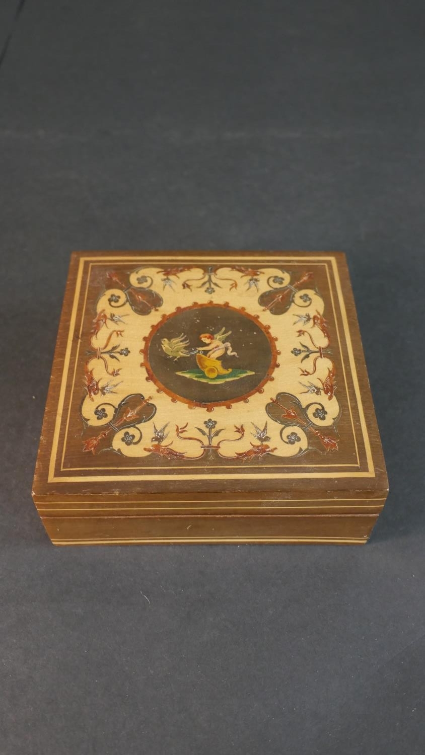 A miscellaneous collection of six lidded boxes to include a Georgian mahogany and inlaid example. - Image 6 of 13