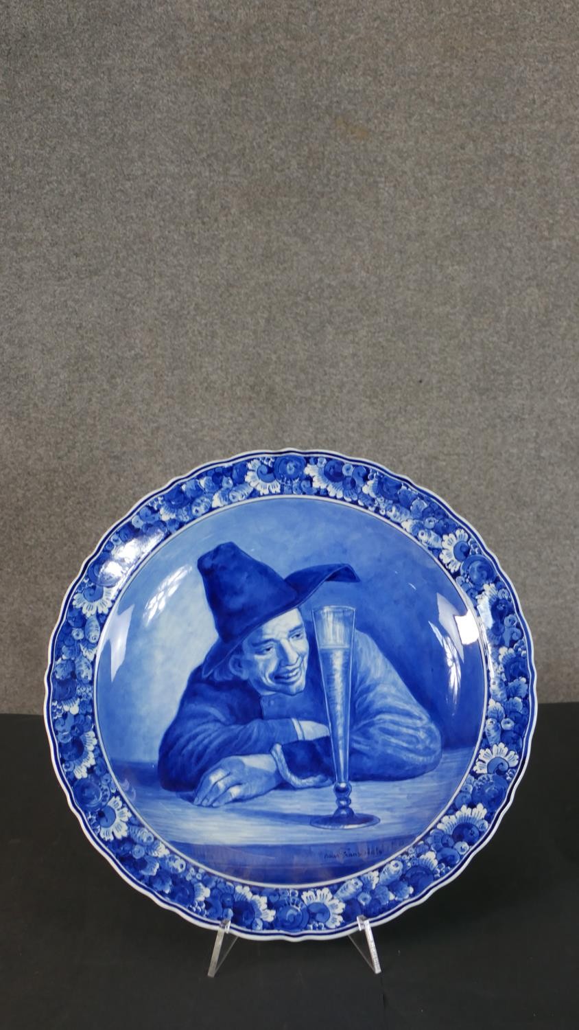 A collection of plates and a ceramic figure, including a Royal Copenhagen hand painted porcelain - Image 3 of 10