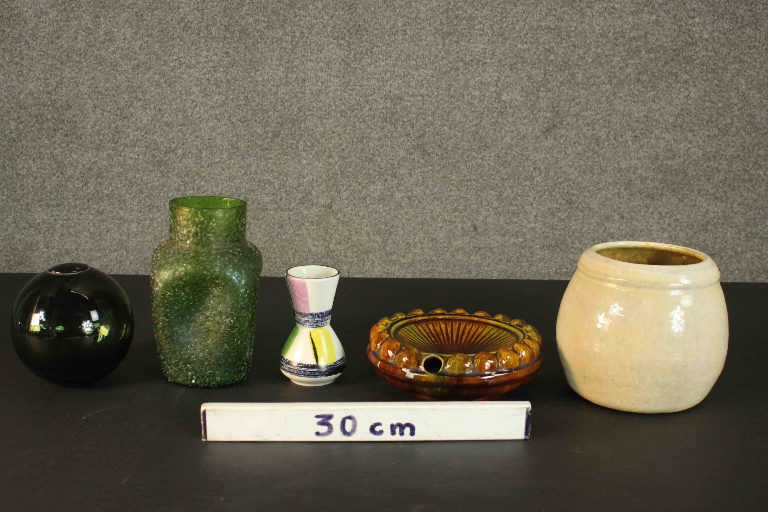 A collection of ceramics and glass, including a green glass fishing float and green lustre - Image 2 of 12