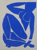 Henri Matisse (1869–1954), Nu Bleu XII, 1954, lithograph print, signed and dated in plate. H.61 W.