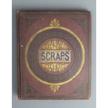 A good Victorian scraps book and contents. 25 x 31 cm. UK Postage £16.