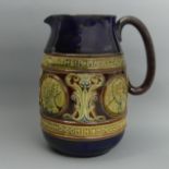 Doulton Lambeth pottery Edward VII Coronation jug. 18.5 cm. UK Postage £16.