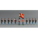 Hiriart set of Danish die cast toy soldiers. UK Postage £12.