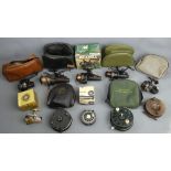 A collection of old and vintage fishing reels, including Daiwa and Mitchell (10). UK Postage £18.