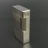 Dupont silver plated butane lighter. UK Postage £12.