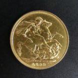 Queen Victoria 1899 gold full sovereign. UK Postage £12.