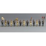 A box of French die cast toy soldier figures. UK Postage £12.